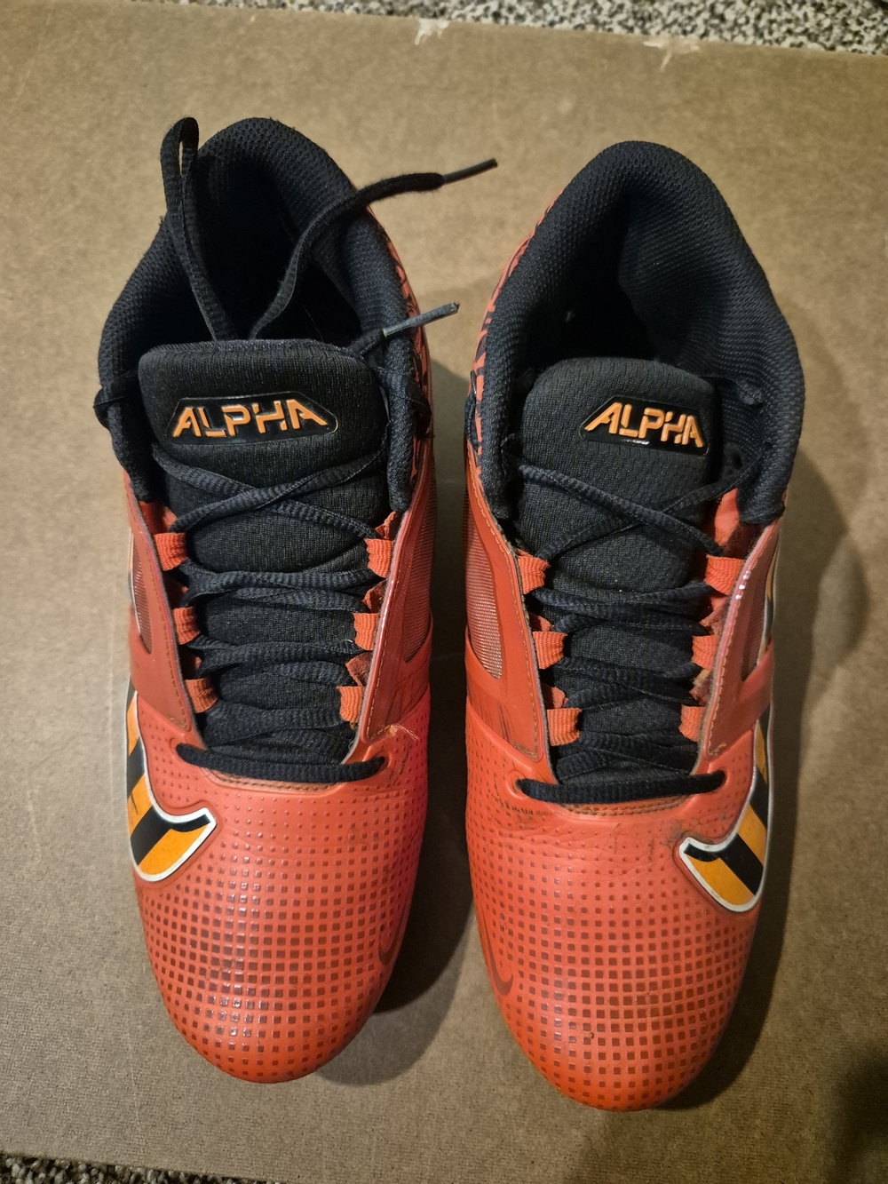 Nike Alpha Men's Football Cleates Red and Black